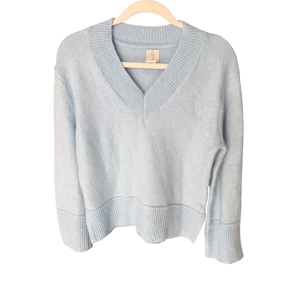 Joie Baby Blue V-Neck Knit Sweater Size XS